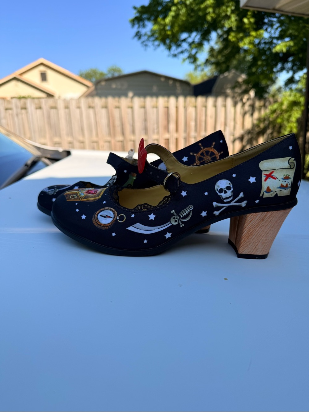 Hot Chocolate Design Chocolaticas® Pirate Print Mary Jane Heels